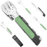 Компактный набор для барбекю ROXON S601 (6 в 1) зеленый S601Green